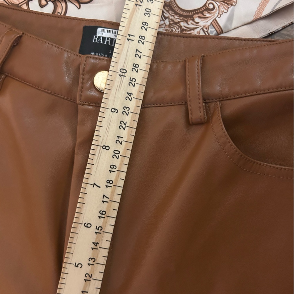 Bardot Revolve leather high waisted, boot cut pants Small - Picture 8 of 11